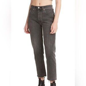 Levi’s 501 Cropped - Black/Grey